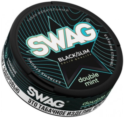 Жевательный табак SWAG 10гр SLIM ДАБЛМИНТ STRONG M