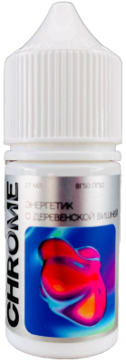 Жидкость для ЭСДН CHROME SALT 27мл 20мг Энергетик с деревенской вишней
