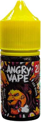 Жидкость для ЭСДН Angry Vape SALT 30мл 20мг Лев Шарм (йогурт манго-маракуйя) STRONG