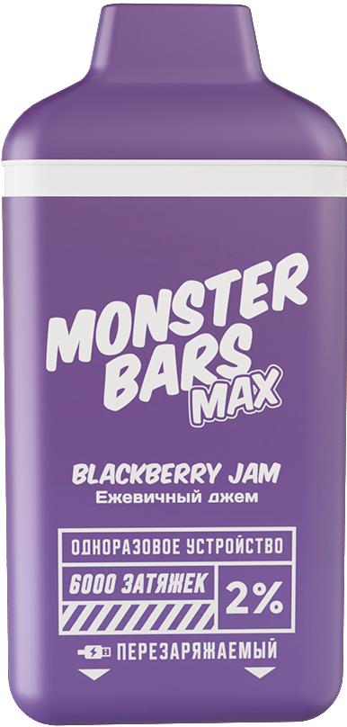 ЭСДН Monster Bars 6000 2% Blackberry Jam (Ежевичный джем)