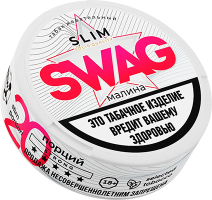 Жевательный табак SWAG 10гр SLIM МАЛИНА STRONG M