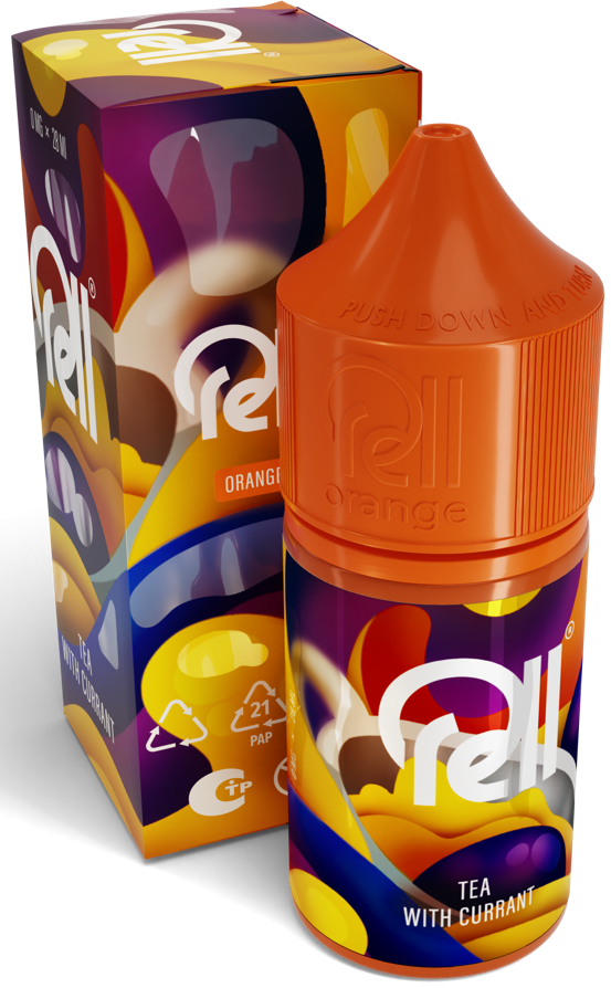 Жидкость для ЭСДН RELL ORANGE 28мл 0мг Tea with currant