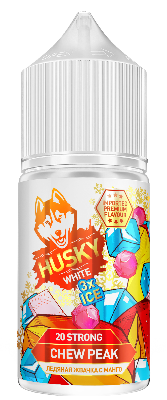 Chew Peak 20мг HUSKY Import White 3xICE SALT 30мл Жидкость