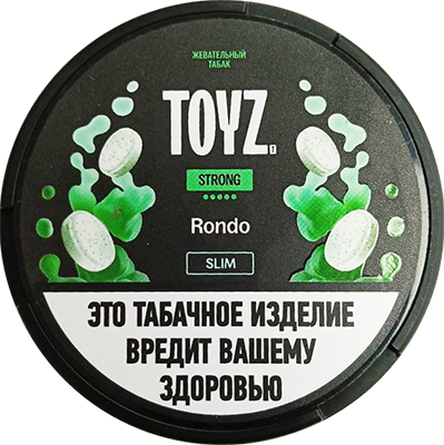 Жевательный табак Toyz 10гр SLIM с ароматом Рондо STRONG М