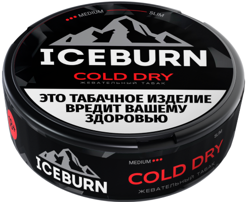 Жевательный табак ICEBURN 9,5гр SLIM Cold Dry MEDIUM М