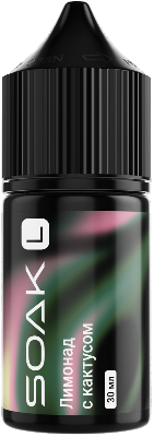 Жидкость для ЭСДН SOAK SALT 30мл 20мг Cactus Lemonade/Лимонад с кактусом