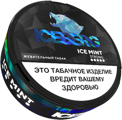 Жевательный табак ICEBERG 10гр SLIM Леденная Мята STRONG М