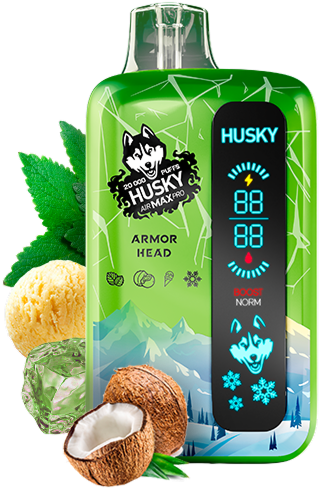 HUSKY AIRMAX PRO 20000 Armor Head (Кокосовое мороженое с мятой и льдом)