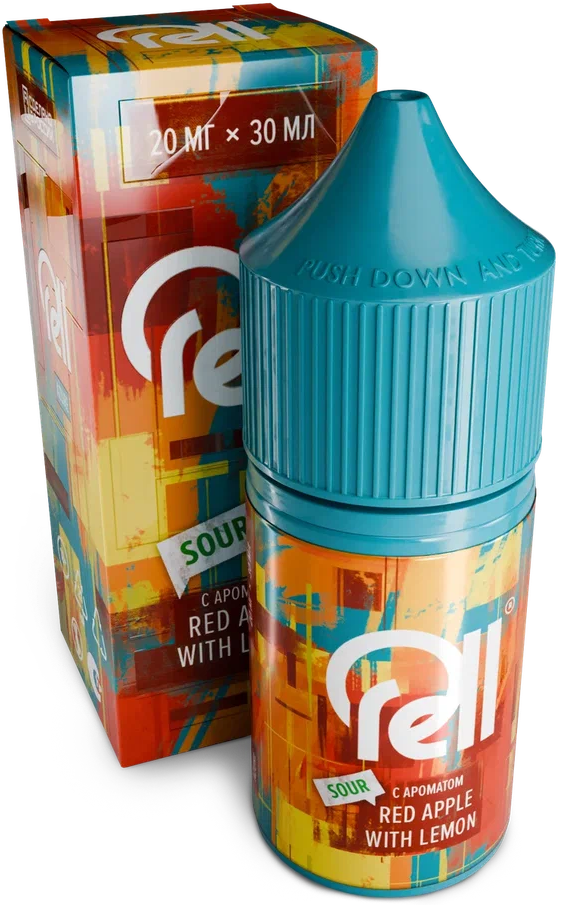 Red Apple With Lemon Sour 20мг RELL AZURE SALT 30мл Жидкость