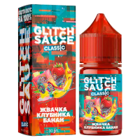 Жвачка клубника-банан 20мг Glitch Sauce Classic SALT 30мл Жидкость