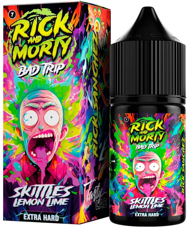Лимон Лайм Скитлс 20мг Hard RICK AND MORTY BAD TRIP SALT 30мл Жидкость