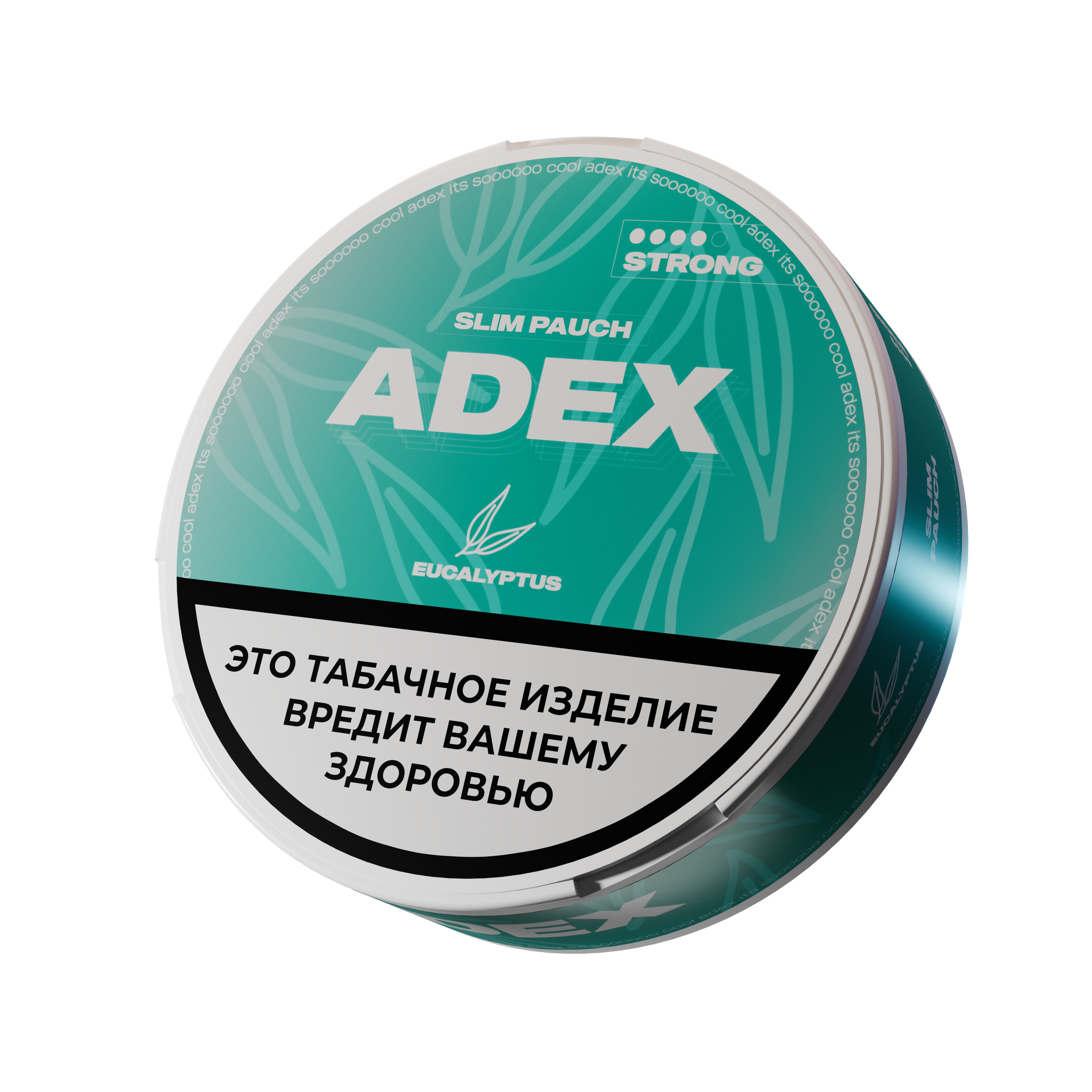 Жевательный табак ADEX SLIM 9гр. ЭВКАЛИПТ STRONG