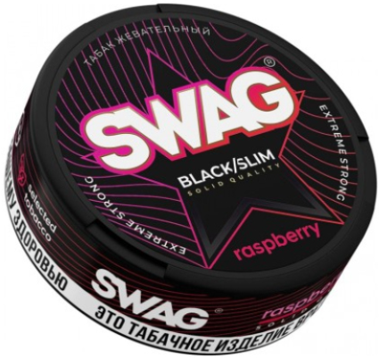 Жевательный табак SWAG 10гр SLIM МАЛИНА STRONG M