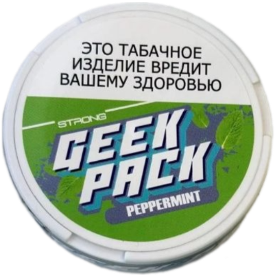 Жевательный табак GEEK PACK (PEPPERMINT) STRONG М