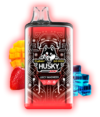 HUSKY CYBER 10000 Juicy Madness (Манго, клубника и лед)