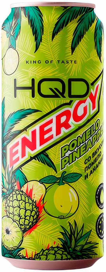 Энергетик "HQD", 0,45л, Ж/Б Pomelo Pineapple