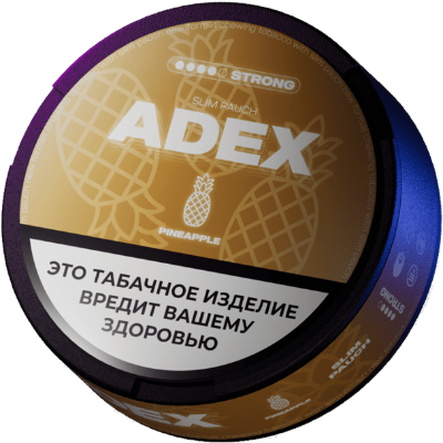 Жевательный табак ADEX SLIM 9гр. ПАЙНЭПЛ STRONG