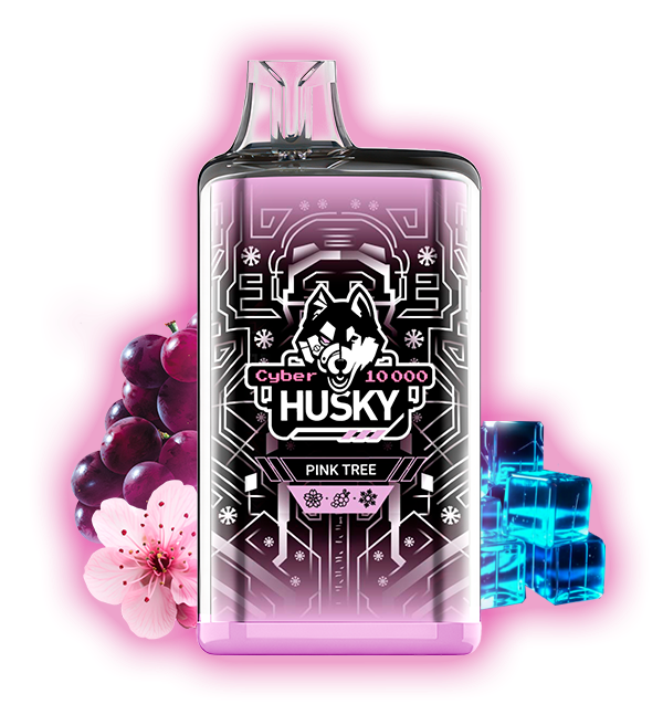 HUSKY CYBER 10000 Pink Tree (Виноград, сакура и лед)