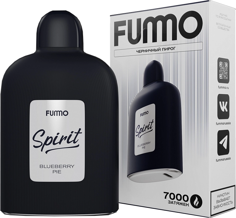ЭСДН FUMMO SPIRIT 7000 2% Blueberry Pie (Черничный пирог)