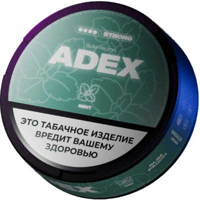 Жевательный табак ADEX SLIM 9гр. МИНТ STRONG