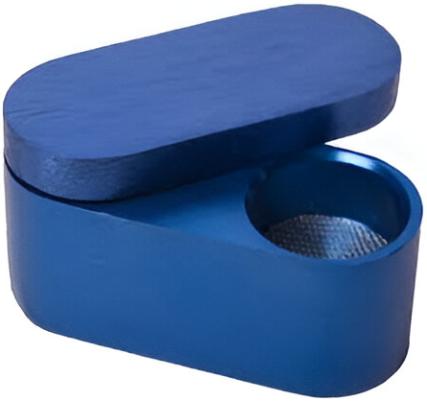 Трубка метал Сэндвич Blue Синая L=7 см h=2.5 см