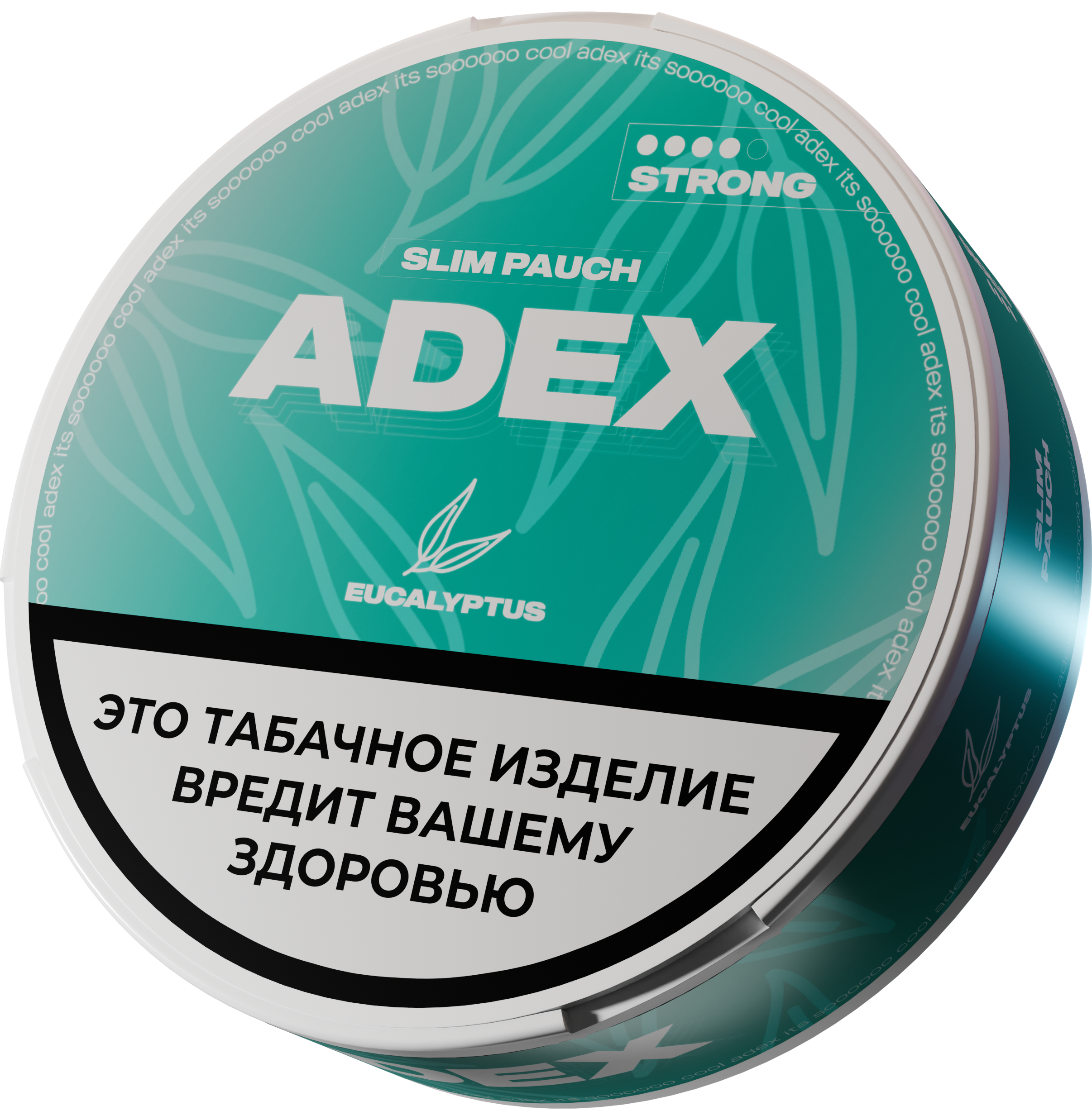 Жевательный табак ADEX SLIM 9гр. ЭВКАЛИПТ STRONG
