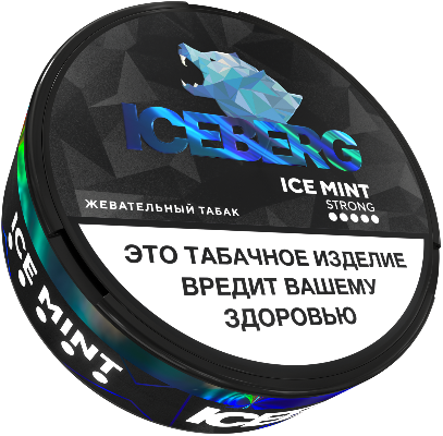Жевательный табак ICEBERG 10гр SLIM Леденная Мята STRONG М