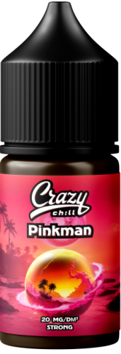 Жидкость для ЭСДН CRAZY CHILL SALT 3мл 20мг Пинкмен Hard