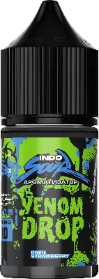 Ароматизатор для 30мл IndoSour Venom Drop (киви с клубникой)