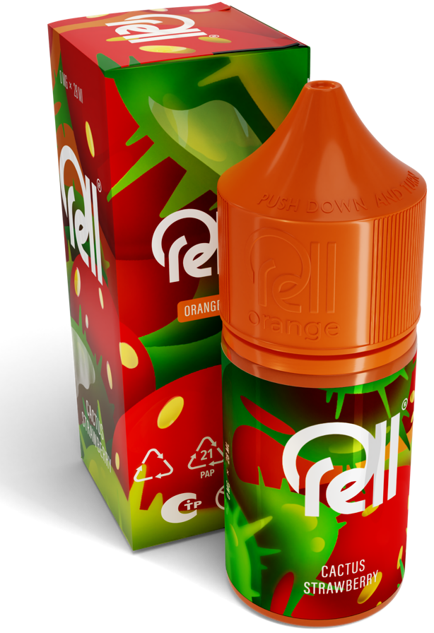 Жидкость для ЭСДН RELL ORANGE 28мл 0мг Cactus strawberry