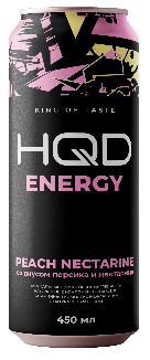 Энергетик "HQD", 0,45л, Ж/Б Peach Nectarine