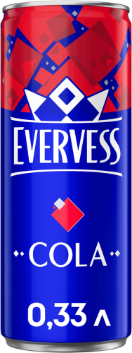 Напиток газированный "EVERVESS", 0,33л, Ж/Б Cola