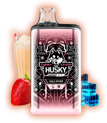 HUSKY CYBER 10000 Milk River (Клубничный молочный коктейль)