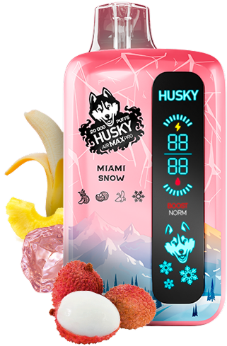HUSKY AIRMAX PRO 20000 Miami Snow (Личи, ананас, банан и лед)