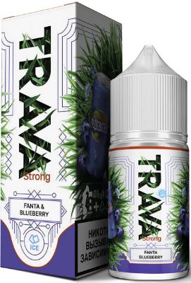 Жидкость для ЭСДН Trava SALT 30мл 20мг Fanta&Blueberry (Черничная Фанта) STRONG