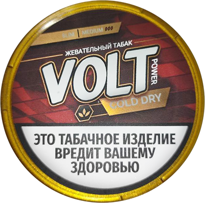 Жевательный табак VOLT POWER SLIM Cold Dry MEDIUM М