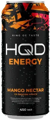 Энергетик "HQD", 0,45л, Ж/Б Mango Nectar