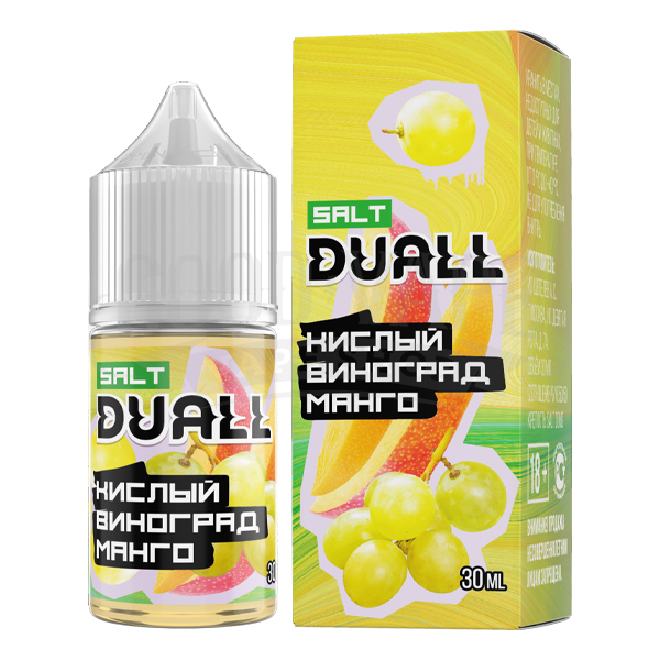 Кислый виноград, манго 20мг DUALL SALT 30мл Жидкость