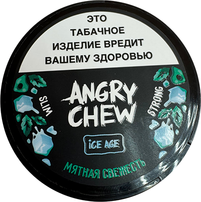 Жевательный табак ANGRY CHEW 12гр SLIM с ароматом мятной свежести STRONG М