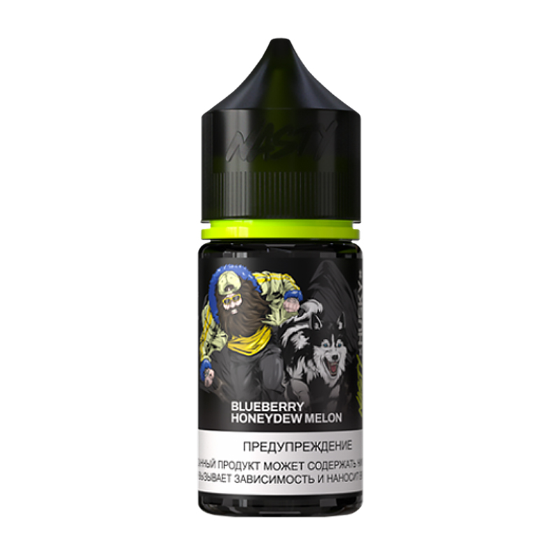 BLUEBERRY HONEYDEW MELON 20мг HUSKY Х NASTY Import SALT 30мл Жидкость