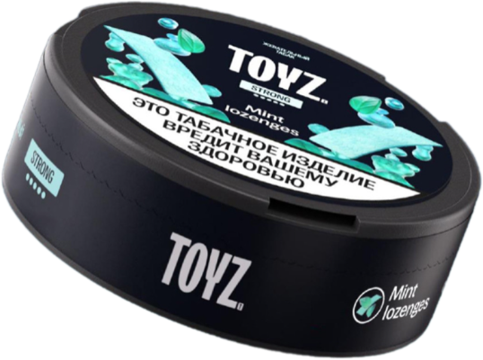 Жевательный табак Toyz 10гр SLIM с ароматом Мятных пастилок STRONG М