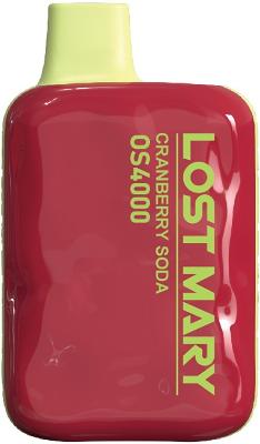 Lost Mary OS4000 2% Cranberry Soda