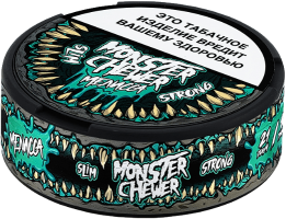 Жевательный табак MONSTER CHEWER 10гр SLIM Мелисса STRONG М