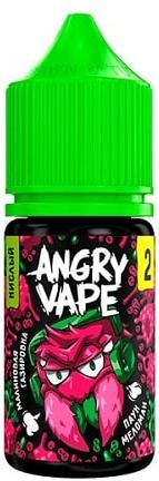 Жидкость для ЭСДН Angry Vape SALT 30мл 20мг Паук Меломан (Малиновая газировка)