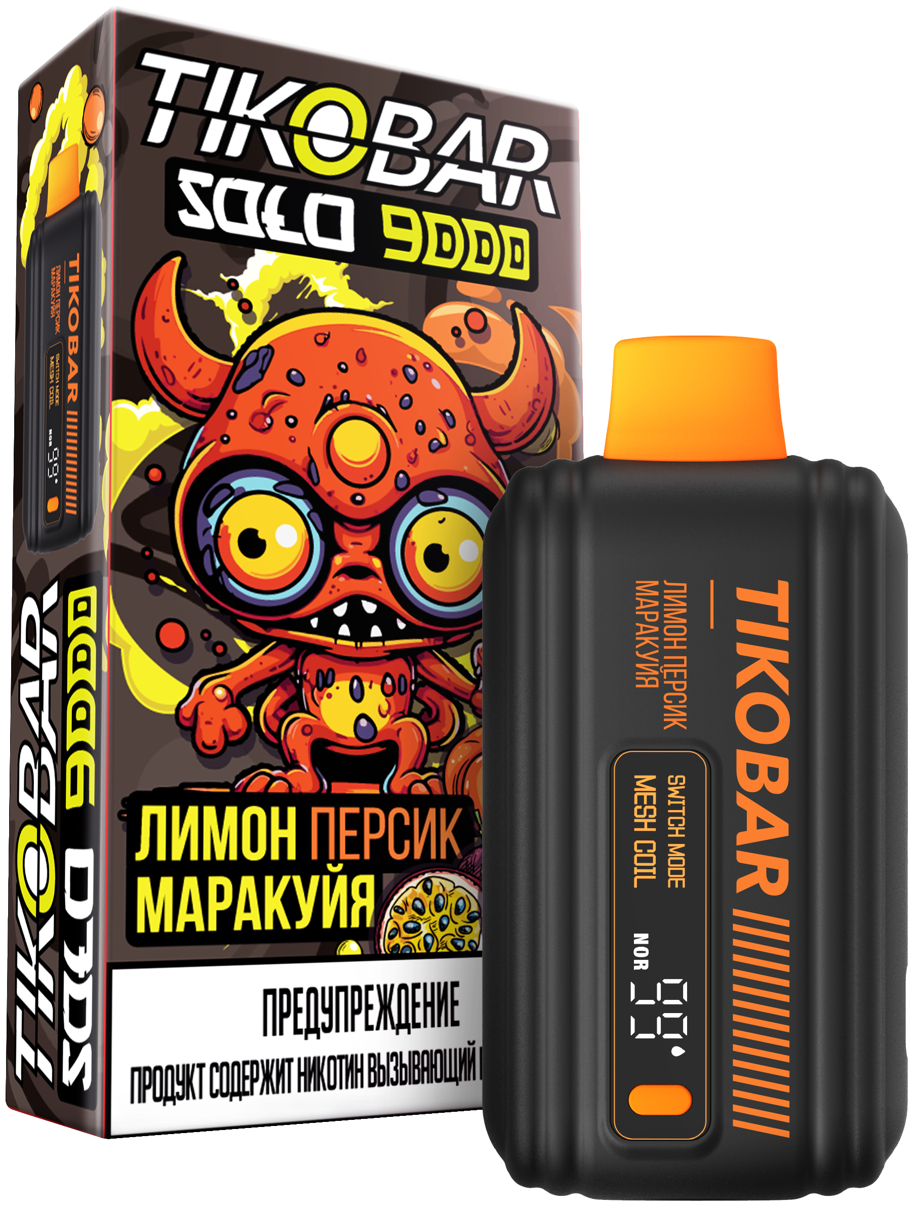 ЭСДН TIKOBAR 10000 2% Tangerine Passion Fruit (Мандарин Маракуйя)