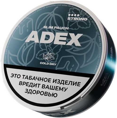 Жевательный табак ADEX SLIM 9гр. КОЛД ДРАЙ STRONG