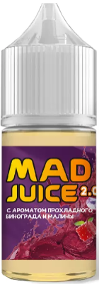 Жидкость для ЭСДН Mad juice SALT 30мл 20мг Прохладный виноград и малина